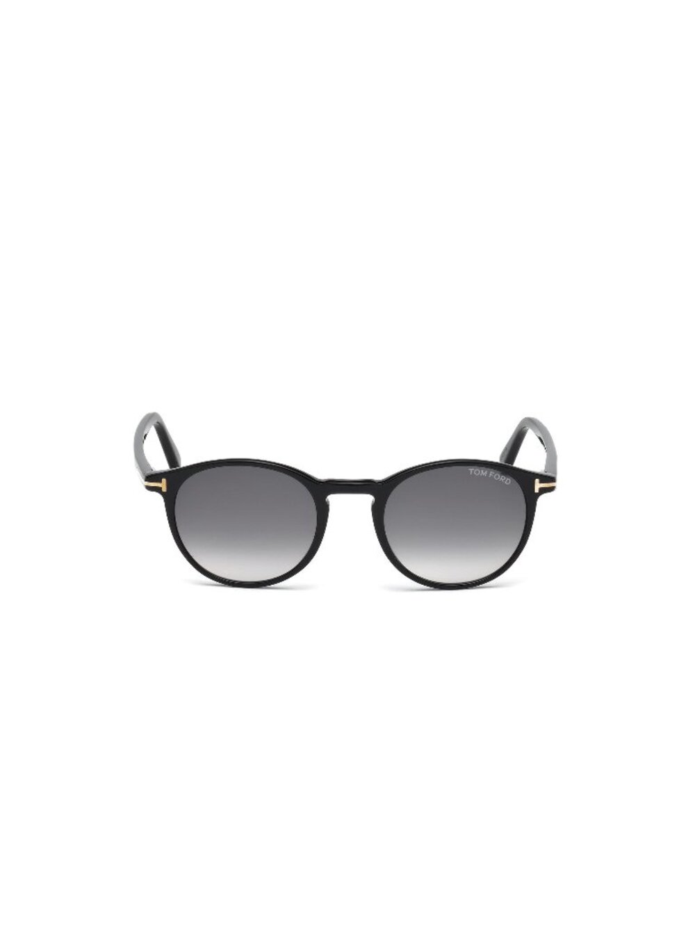 New Tom Ford Men's Sunglasses Black Round Grey Lens Injected Frame FT0539 01B 48